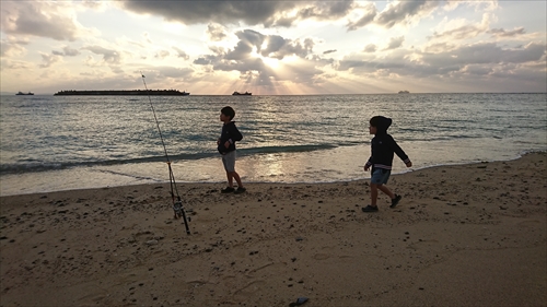 13日・本部の海で釣り！